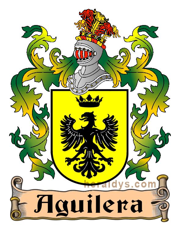Escudo heráldico del apellido Aguilera
