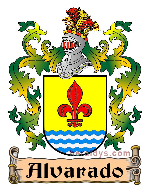 Escudo heraldico del apellido Alvarado